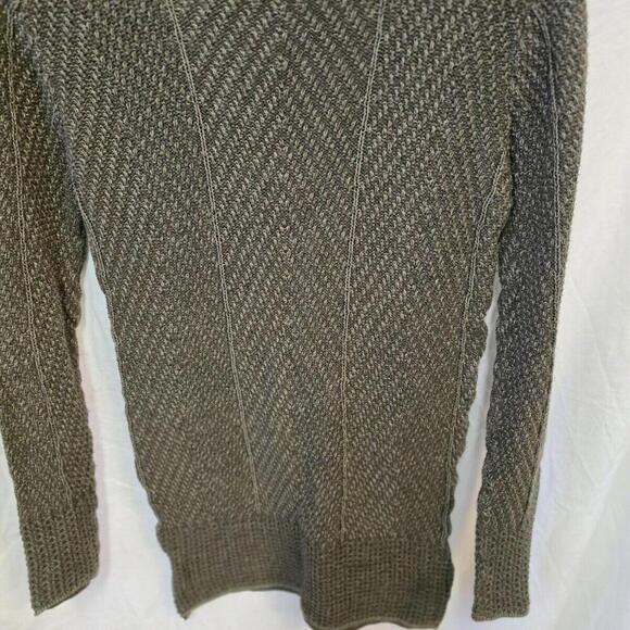Eight Eight Eight Slouchy Tunic Sweater Womens Green Striped Knit Bohemian M‎ - Picture 4 of 14